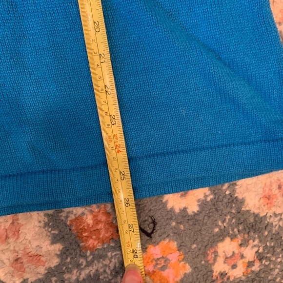 Storybook Knits Ramie & Cotton Blue White Beaded Jeweled Button Down Cardigan 2X - Picture 6 of 9